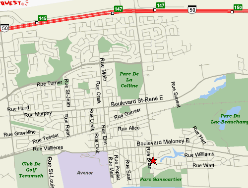 Map of Gatineau