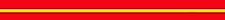 Red belt with a yellow stripe in the middle